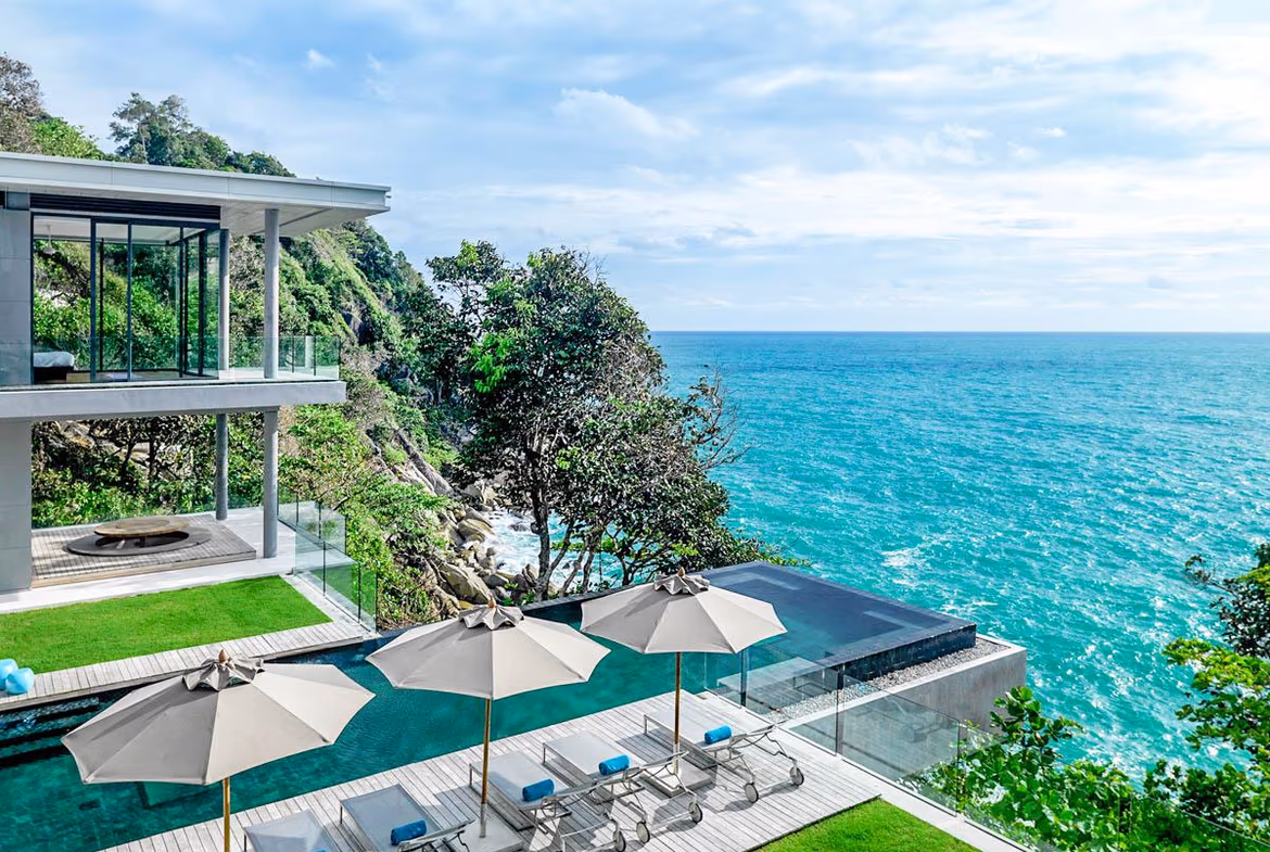 This villa likely offers sea views from its rooms.