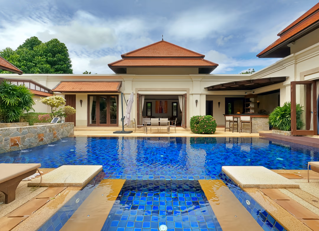 A four-bedroom villa in Bang Tao with a private swimming pool.