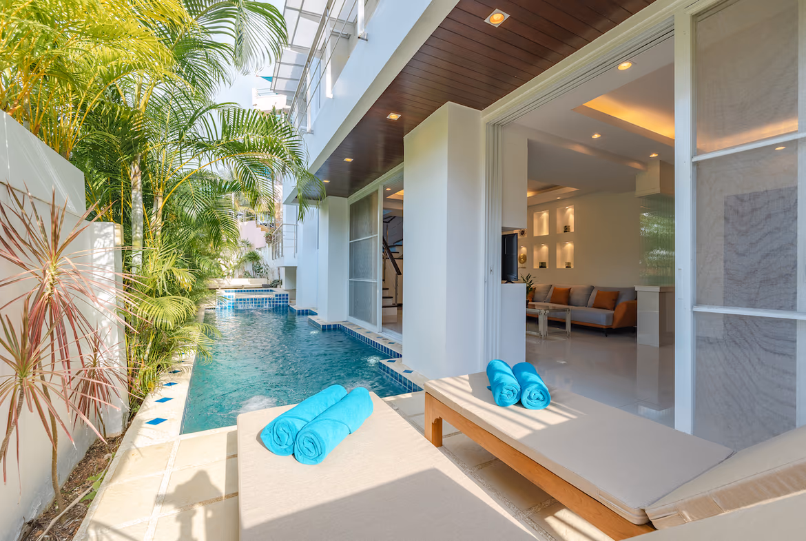 A four-bedroom villa in Patong with a private pool.