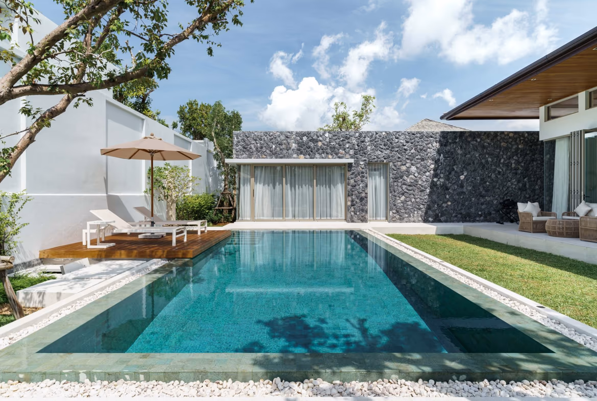 Modern 4-bedroom villa in Layan with a private pool.