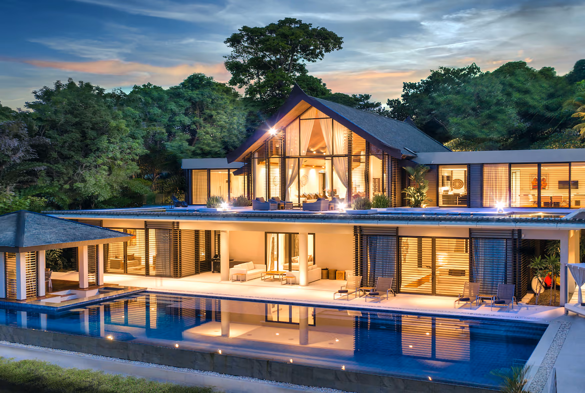 Ocean view from an infinity pool.