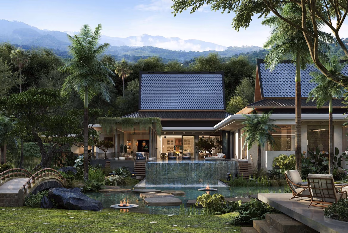 A four-bedroom villa in Manick with a private pool.
