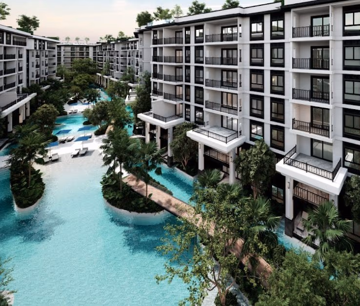 A one-bedroom condominium in Cherngtalay. The property is a new construction and is located near an international school.